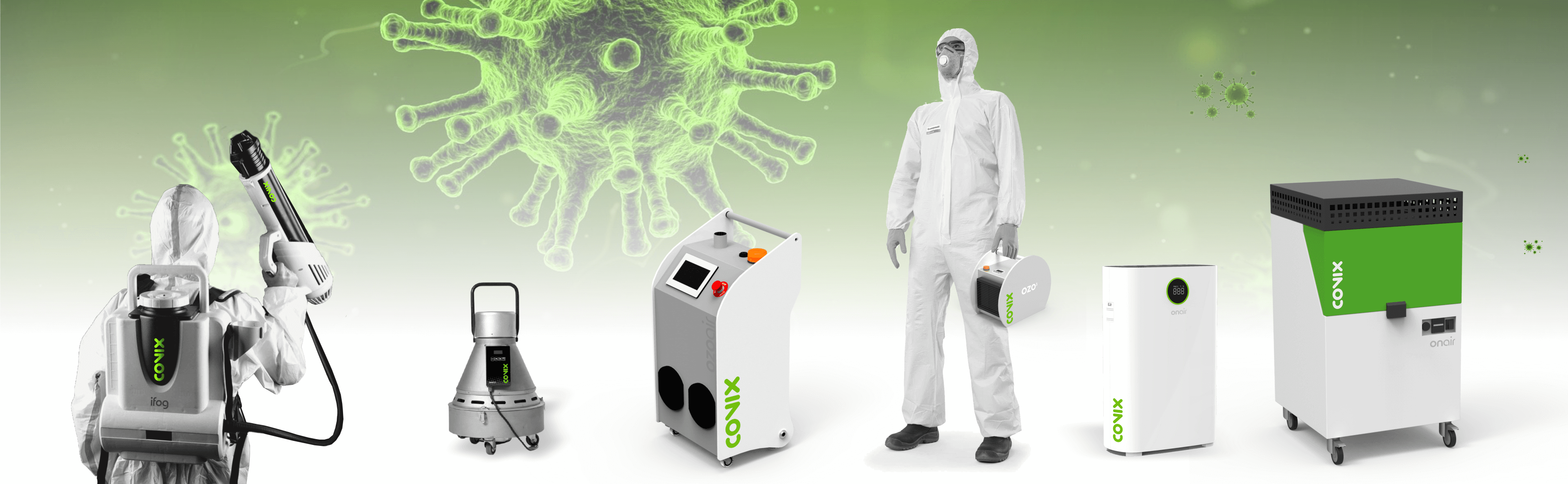 attrezzatura per la disinfezione dei virus